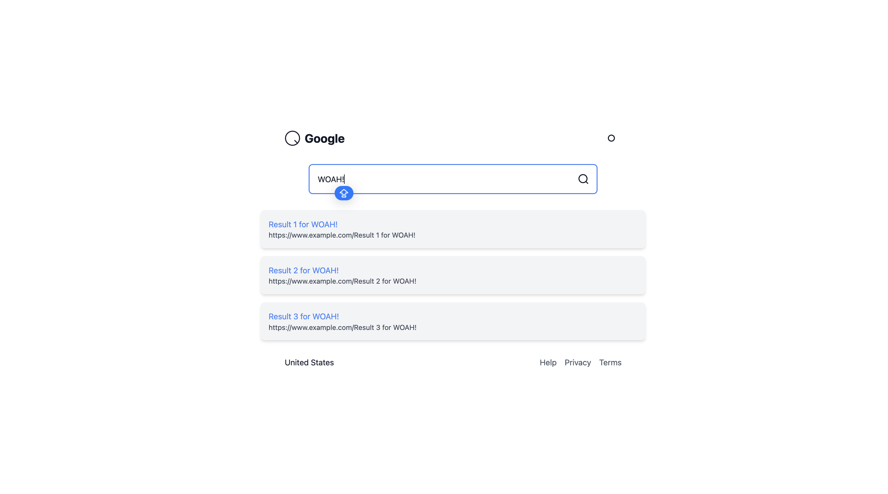 Fine-Tuned Google Search Homepage